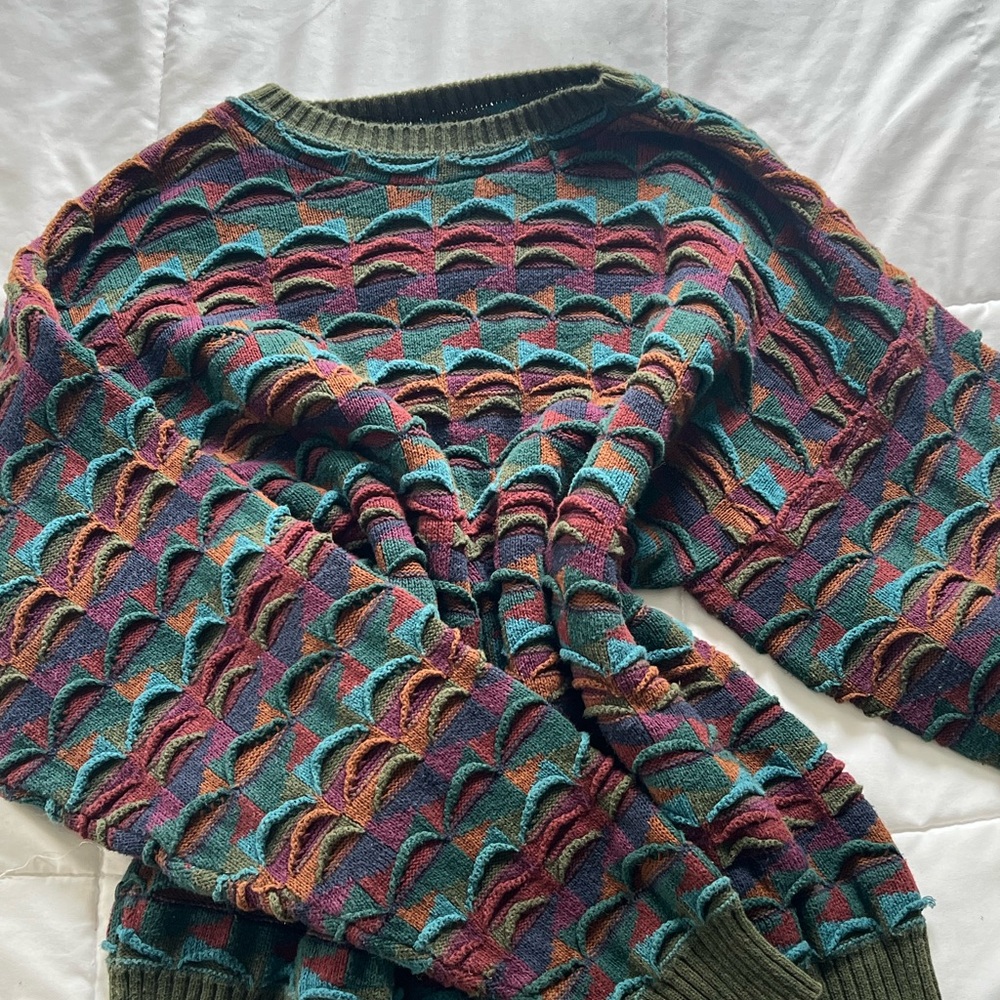 COOGI Women's Sweater with Vibrant Multicolor Design